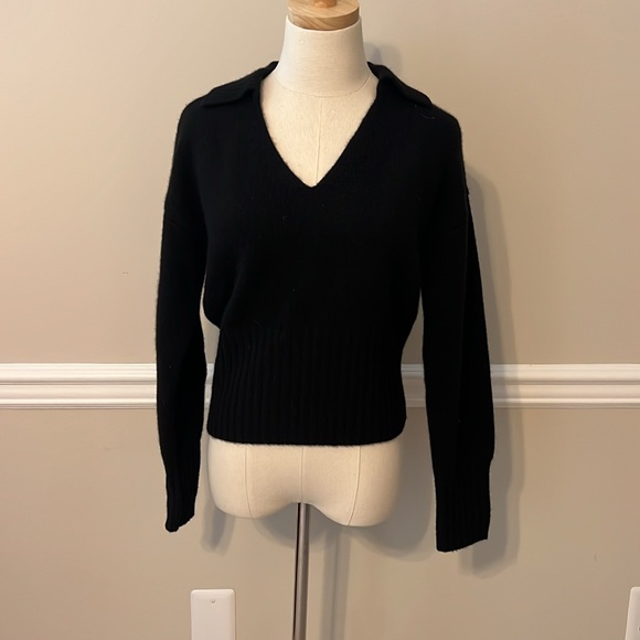 Reformation Beckie Cashmere Collared Sweater - Picture 2 of 14